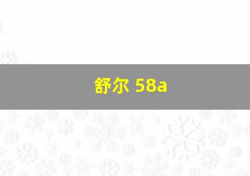 舒尔 58a